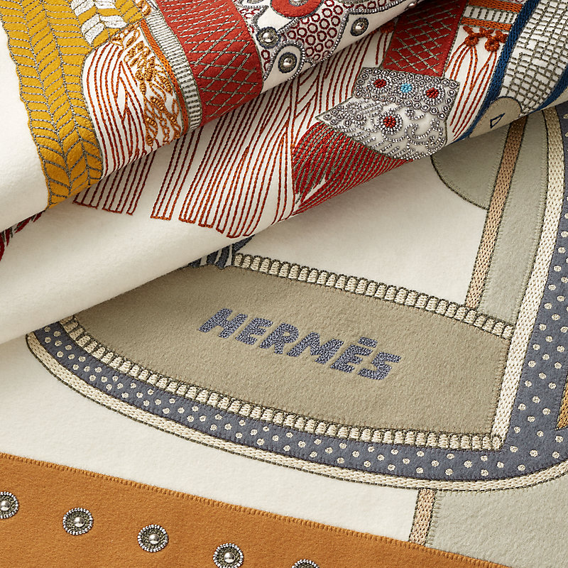 Selle de Dignitaire blanket - Brown | Hermès USA